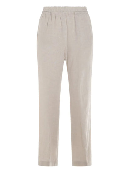 Elasticated-Waist Trousers