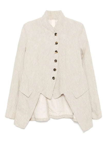 Distressed Off-Centre Blazer