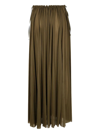 Pleated Maxi Skirt