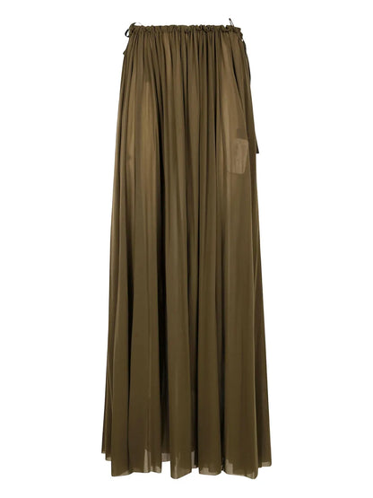 Pleated Maxi Skirt