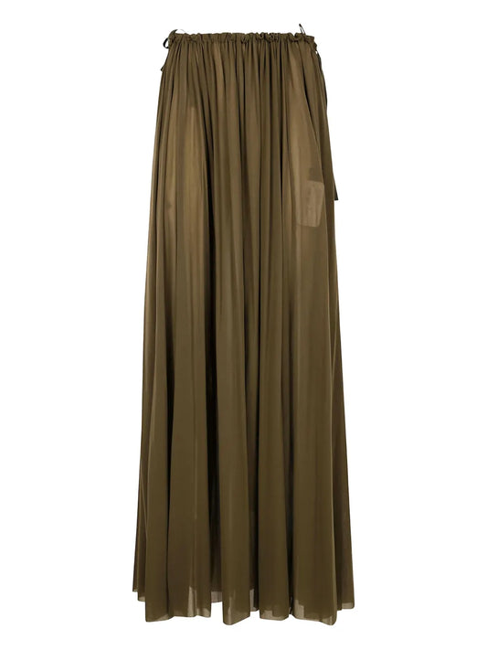 Pleated Maxi Skirt
