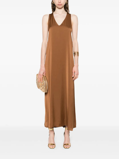 Braided-Strap Maxi Dress