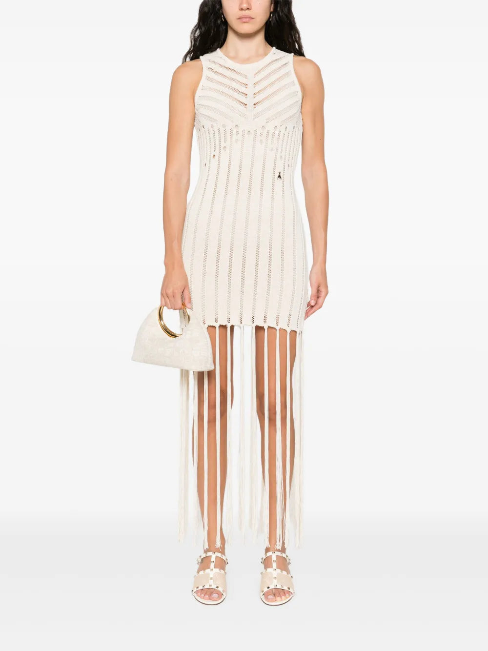 Open-Knit Mini Dress