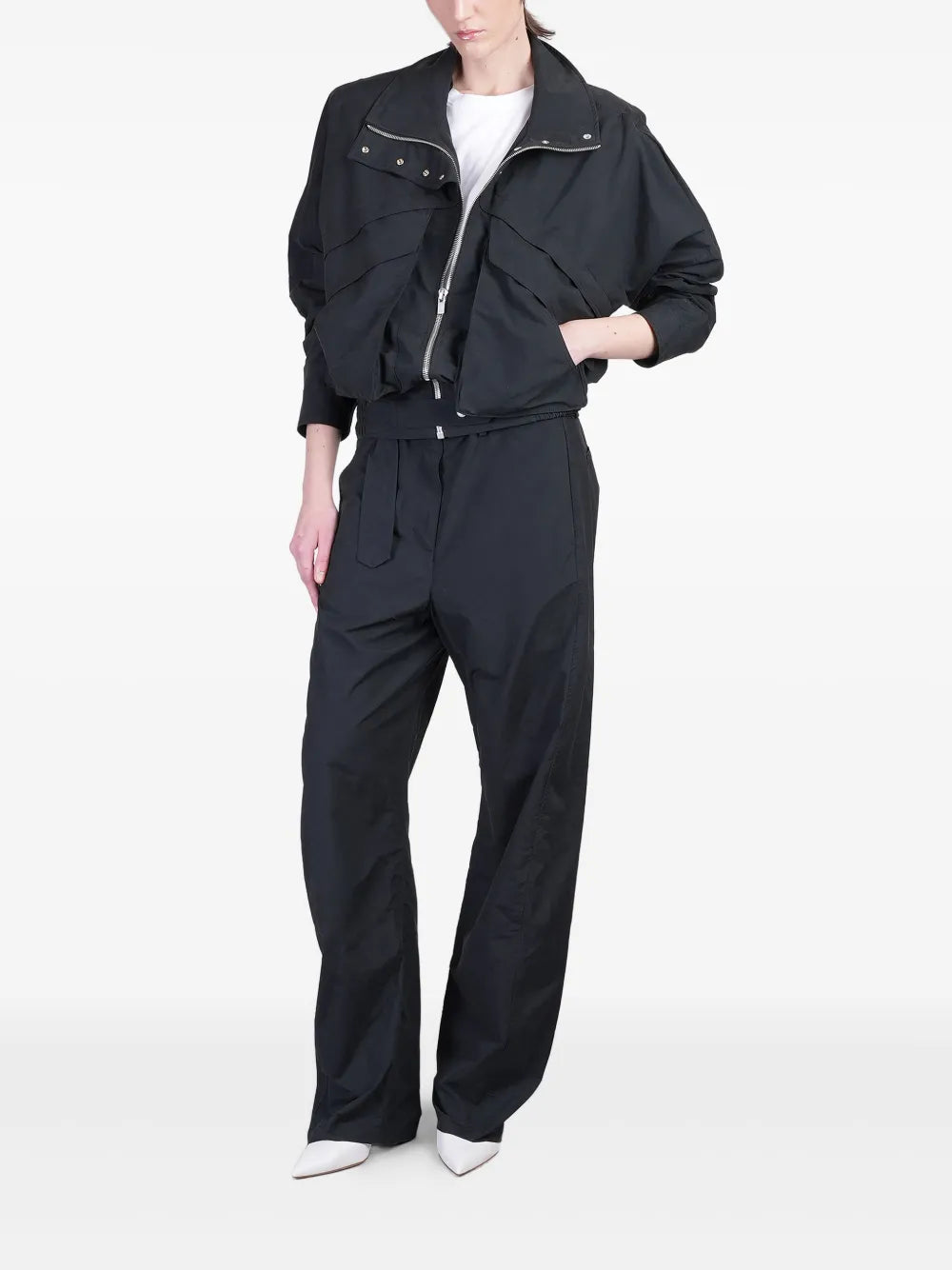 High-Neck Bomber Jacket