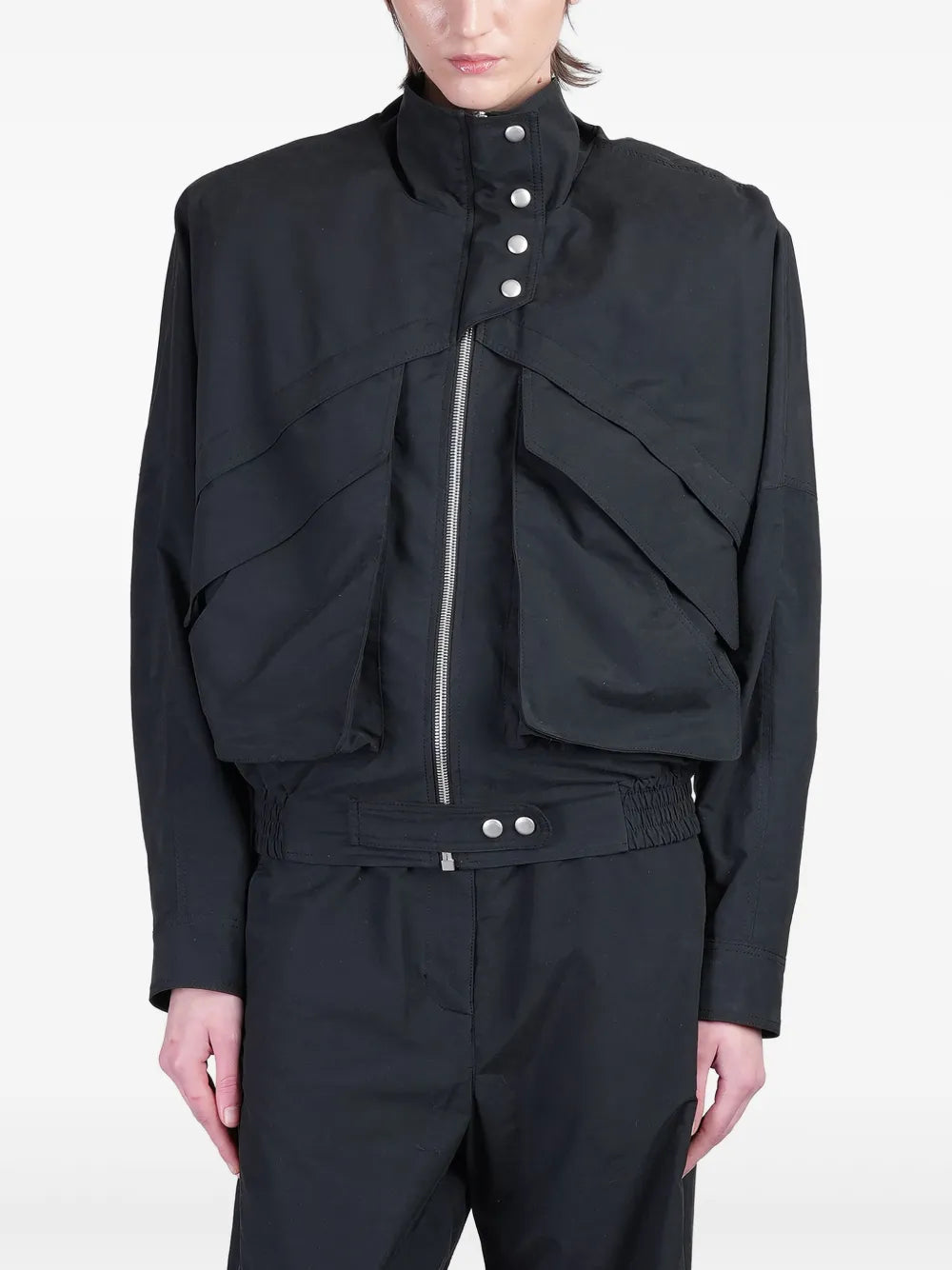 High-Neck Bomber Jacket