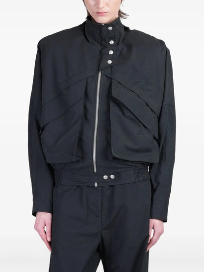 High-Neck Bomber Jacket