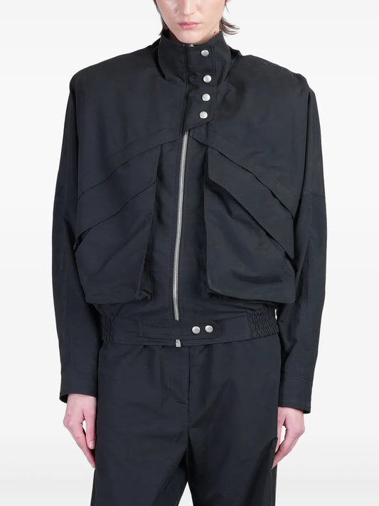 High-Neck Bomber Jacket