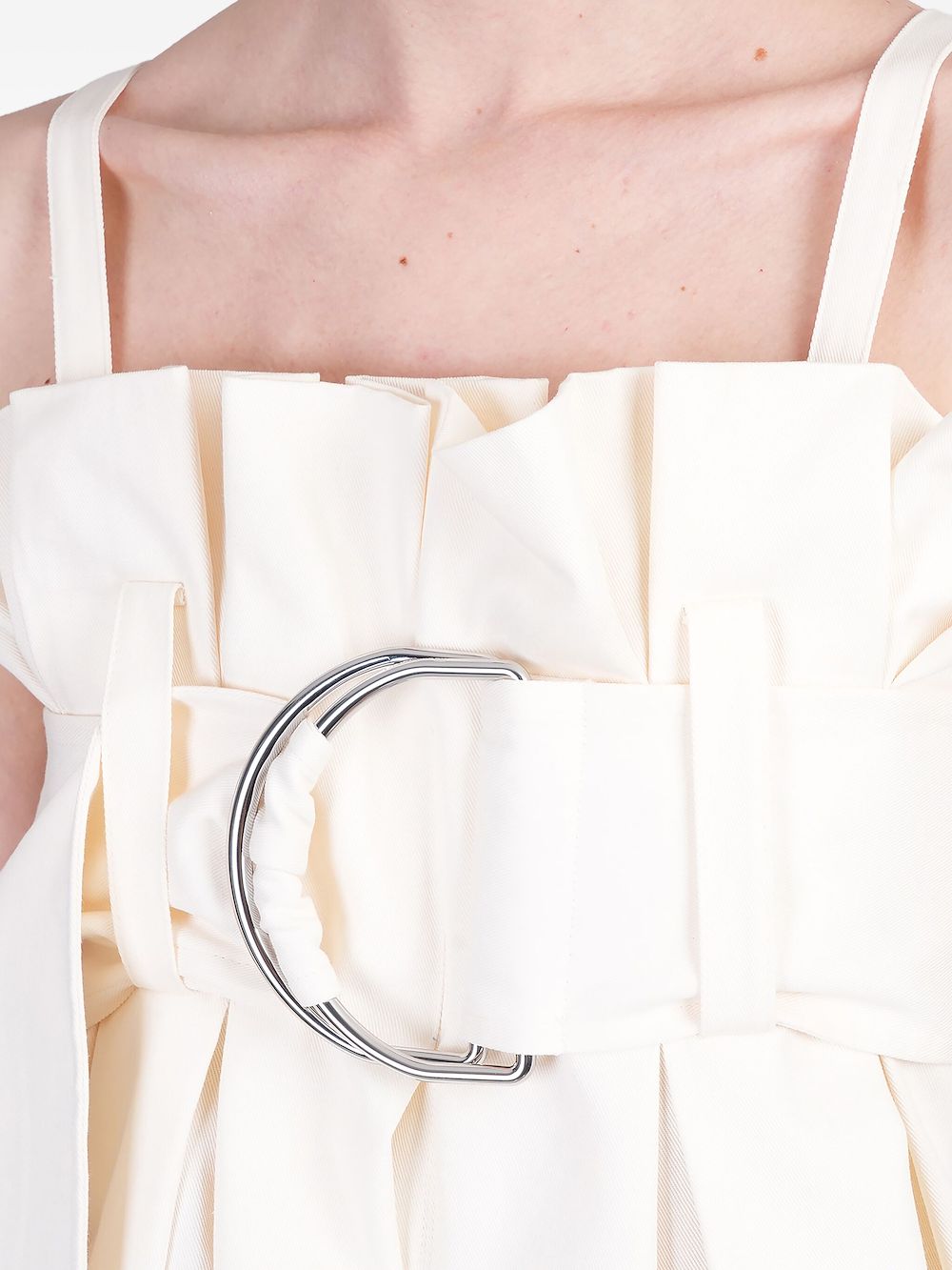 Belted Pleated Mini Dress