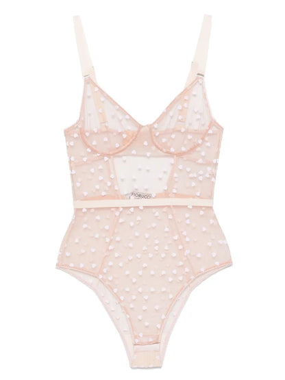 Heart-Print Bodysuit