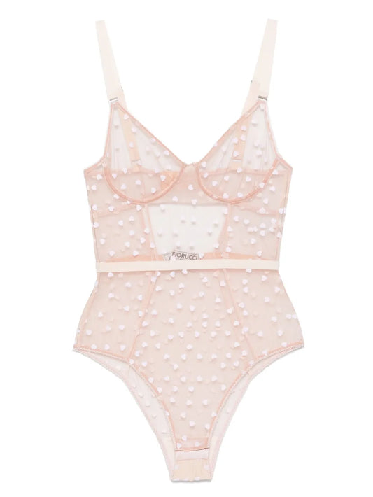 Heart-Print Bodysuit