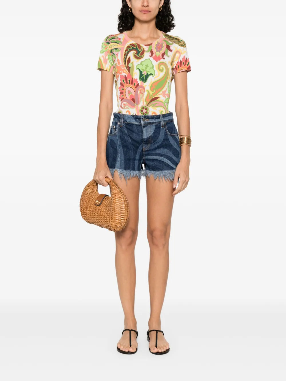 Paisley-Print T-Shirt