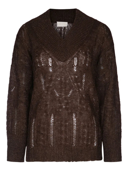 V-Neck Knitted Jumper