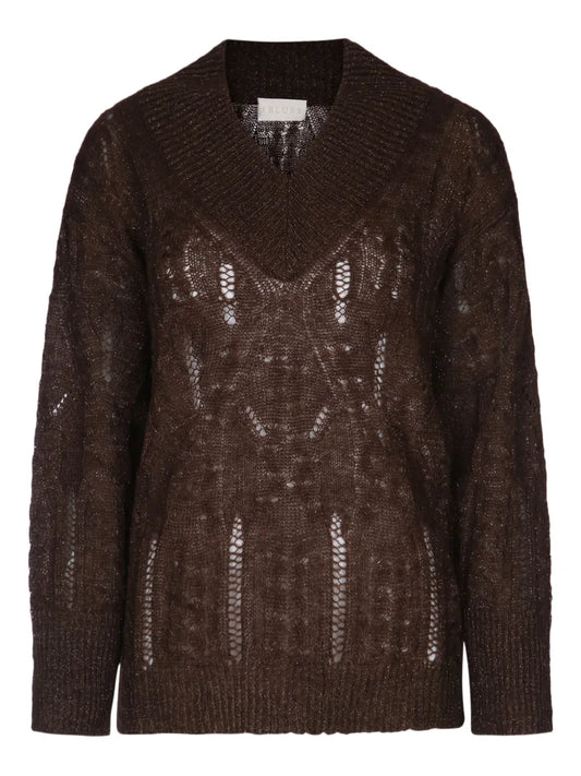 V-Neck Knitted Jumper