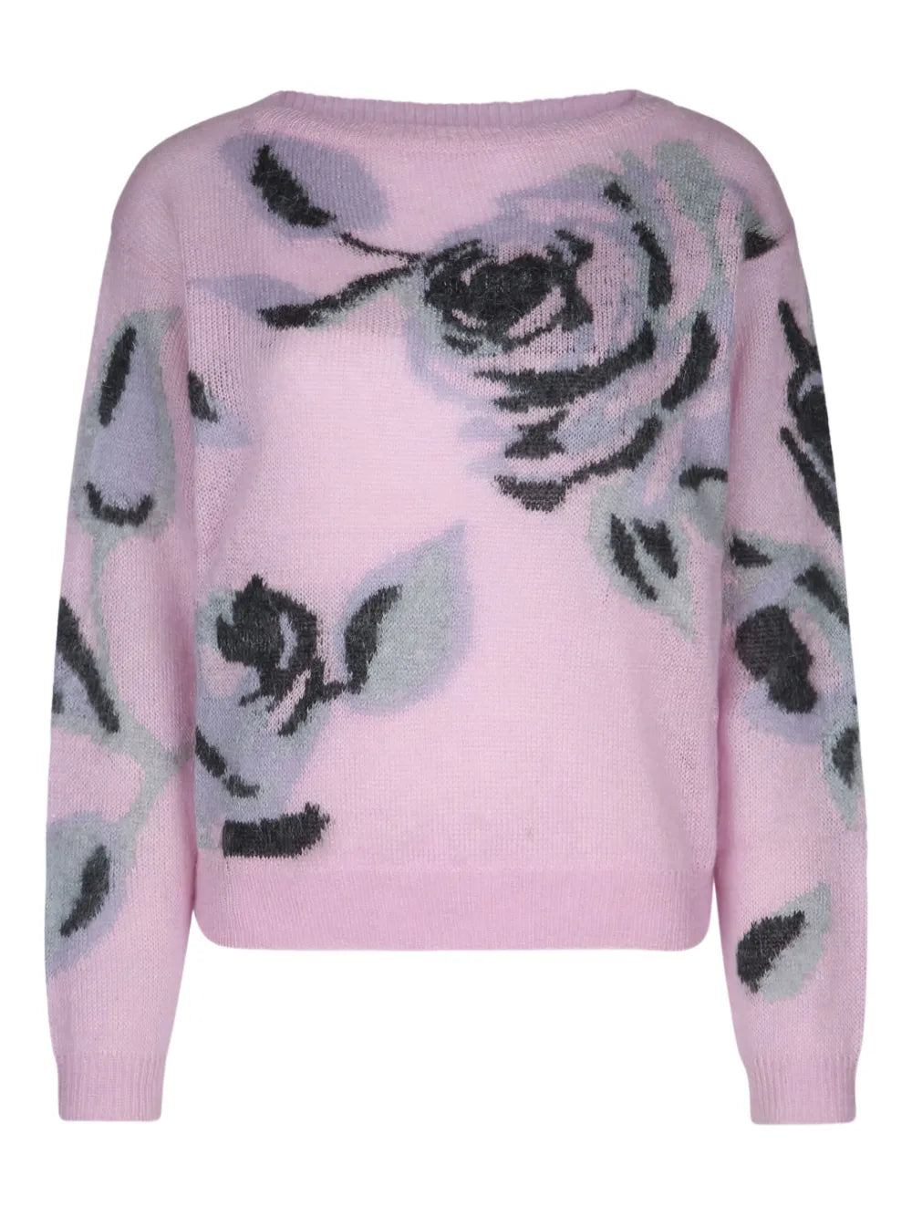 Floral-Motif Sweater