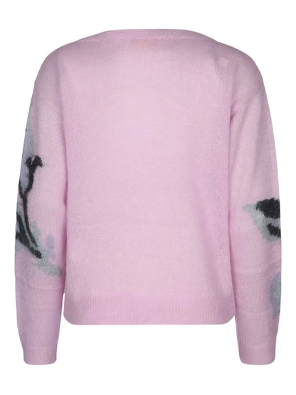 Floral-Motif Sweater