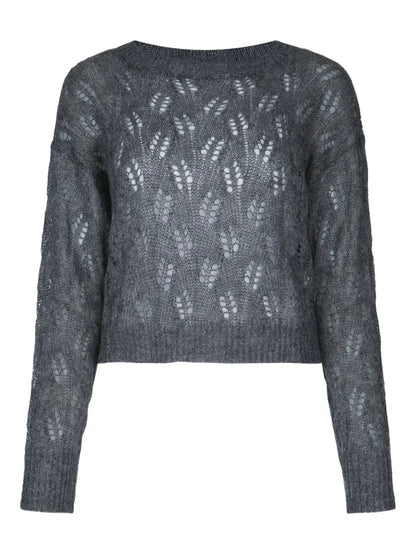 Pointelle-Knit Sweater