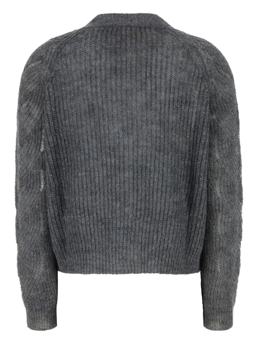 Button-Up Textured Cardigan
