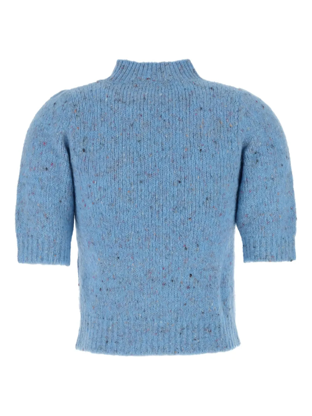 Puff-Sleeve Knitted Top