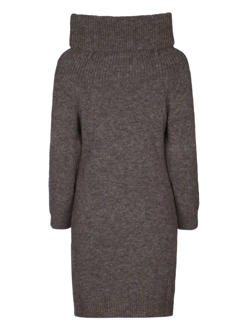 High-Neck Sweater Dress