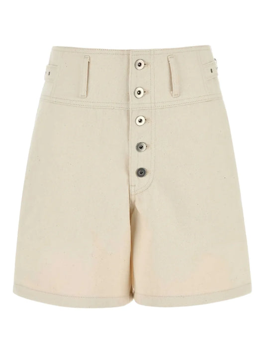 Button-Up Bermuda Shorts