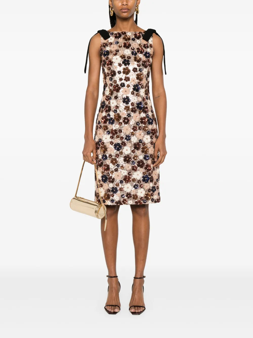 Sequinned Midi Dress