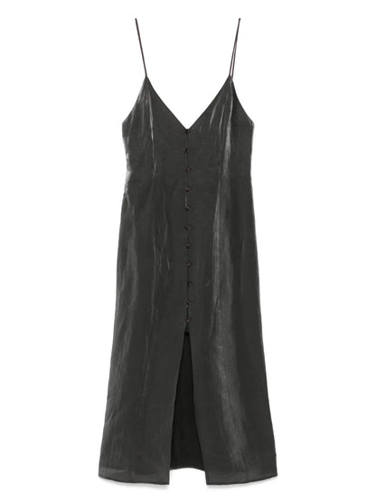 V-Neck Midi Dress