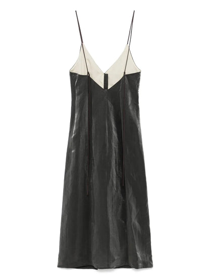 V-Neck Midi Dress