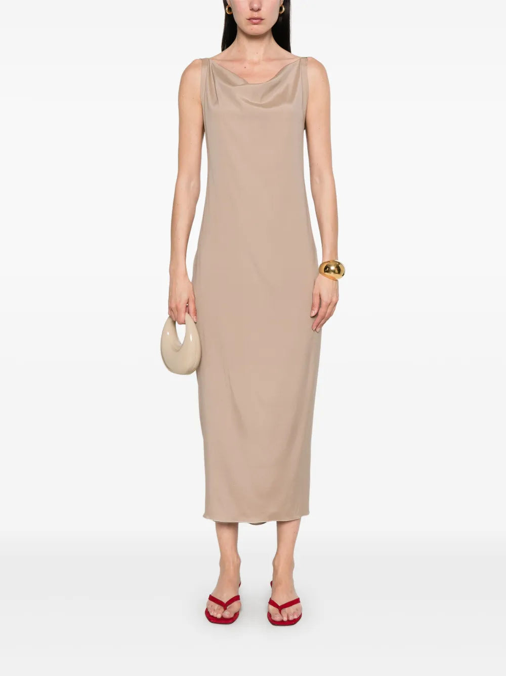 Open-Back Midi Dress