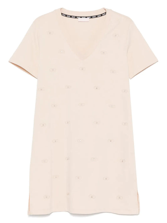 Embroidered-Logo Dress