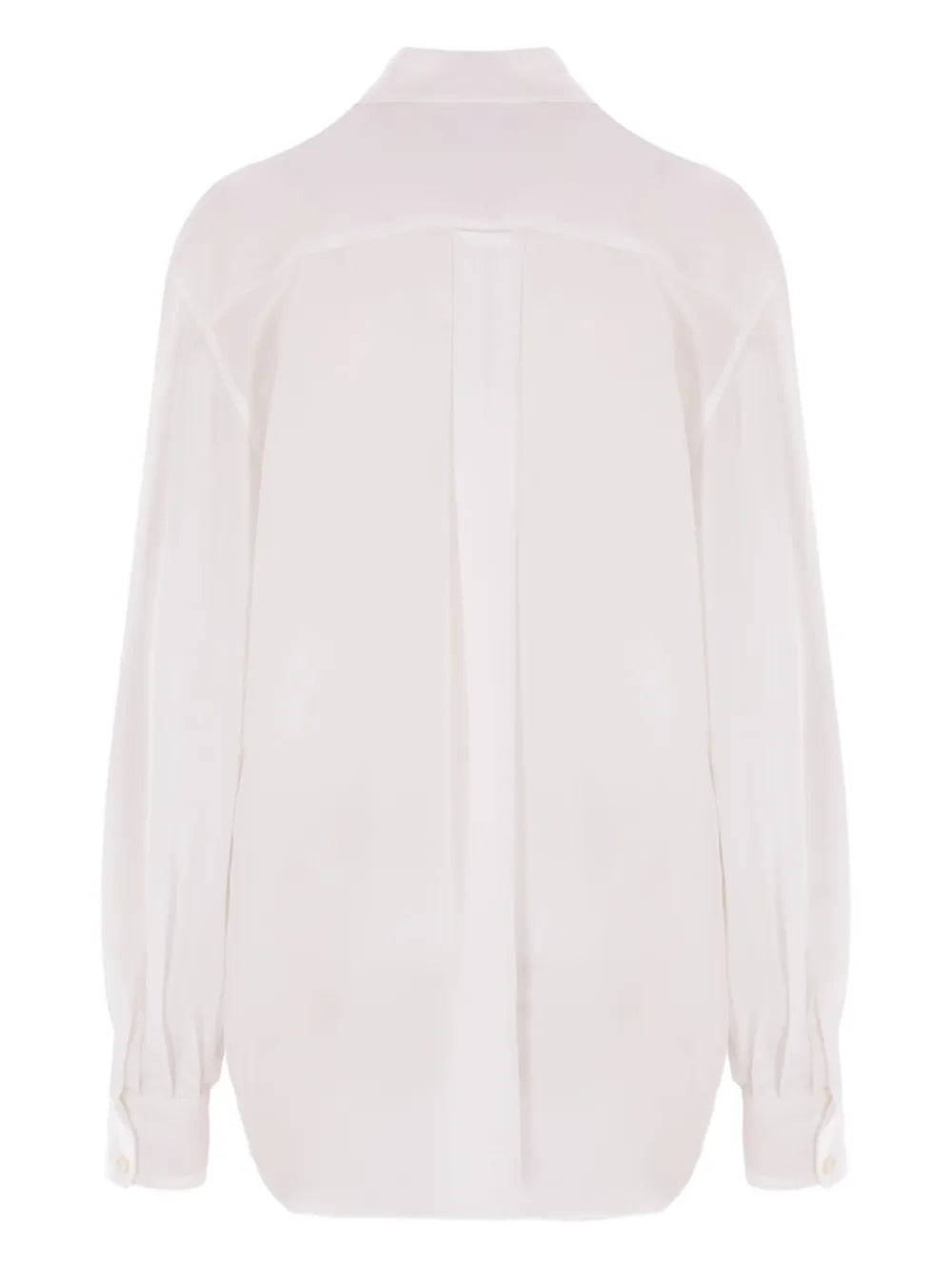 Patch-Pockets Button-Up Shirt