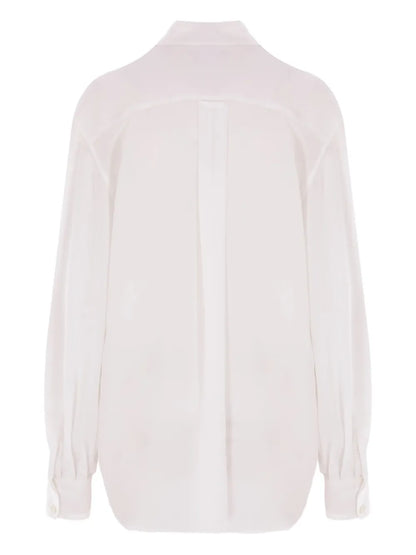 Patch-Pockets Button-Up Shirt