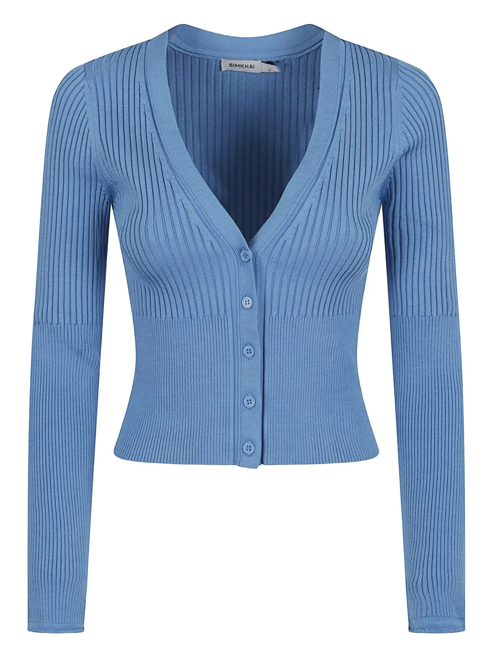 Ribbed Button-Up Cardigan