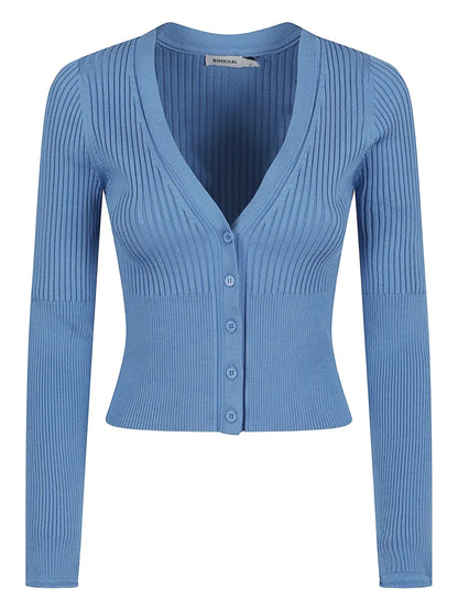 Ribbed Button-Up Cardigan