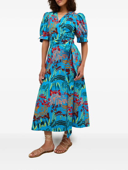 Rita Floral-Print Wrap Dress