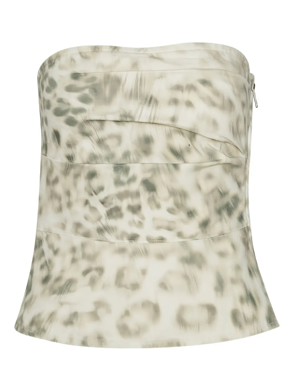 Printed Denim Top