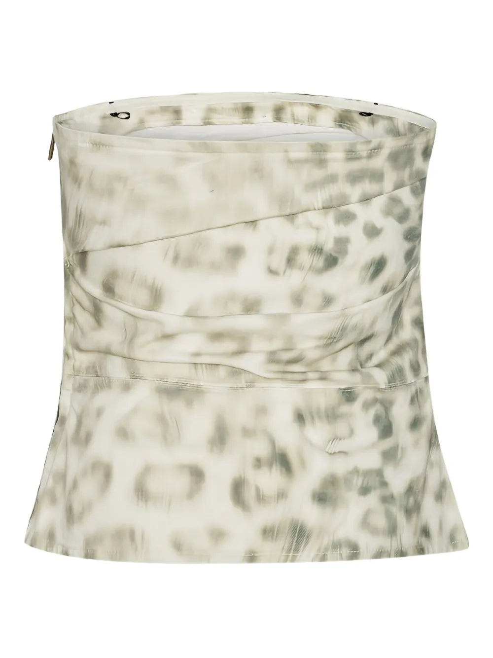 Printed Denim Top