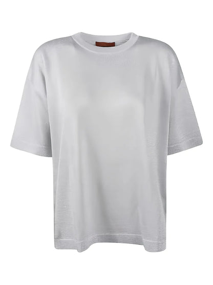 Lamé Crew-Neck T-Shirt