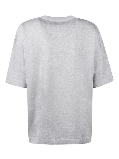 Lamé Crew-Neck T-Shirt