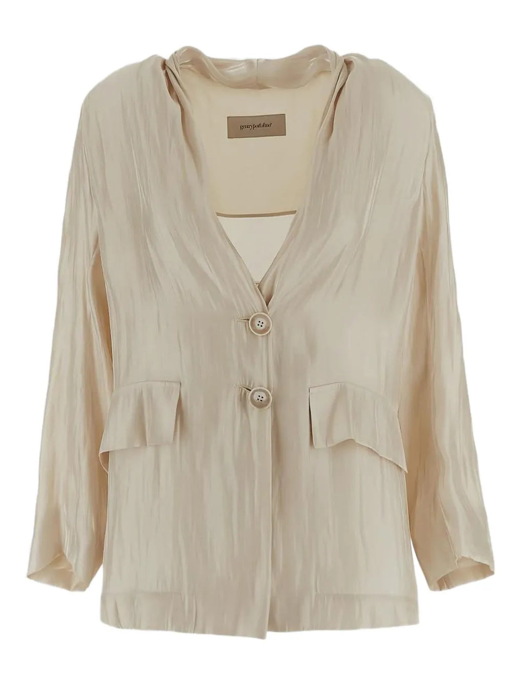 Collarless Blazer