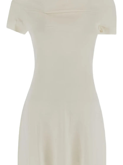 Roll-Neck Midi Dress