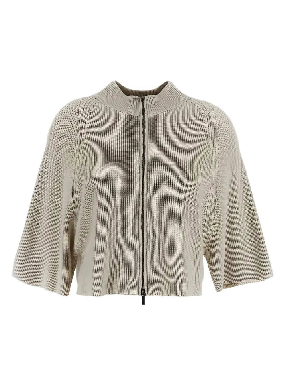 Ribbed-Knit Cardigan