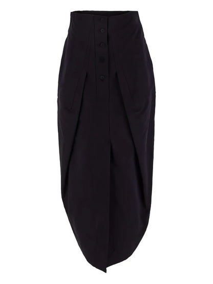 Pleat-Detail Maxi Dress