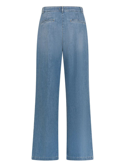 Pleat-Detail Jeans