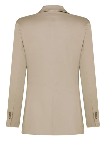 Satin-Trim Blazer