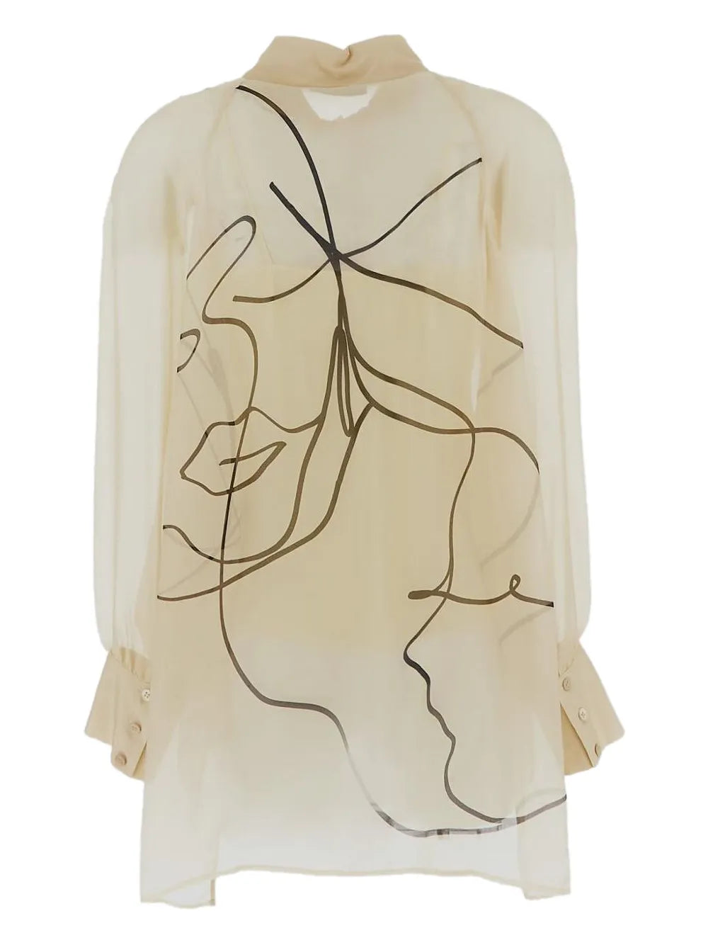 Fantasy-Print Silk Shirt