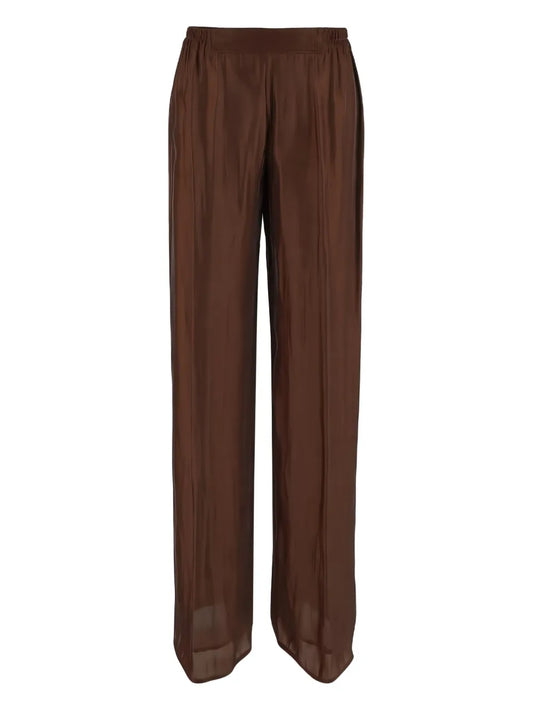 Pleat-Detail Palazzo Trousers