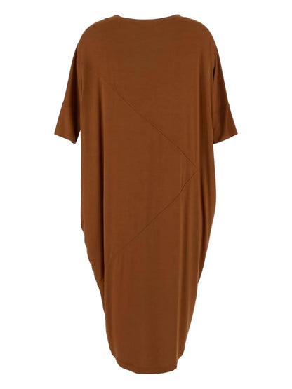 Crew-Neck Midi Dress