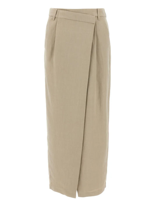 High-Waisted Wrap Skirt