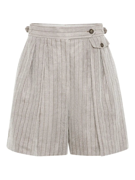 Pleat-Detailing Shorts
