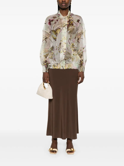 Jungle Orchids Blouse